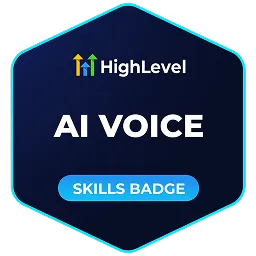 HighLevel AI Voice Badge