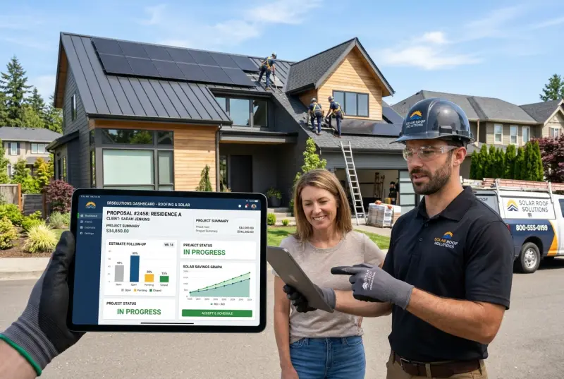 Automated proposal follow-up for roofing contractor