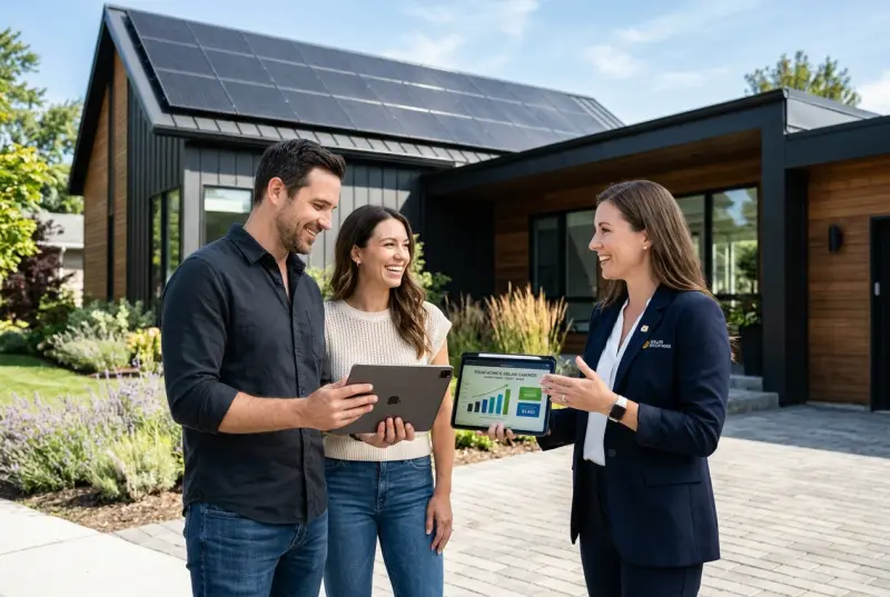 Residential solar sales lead routing and call bridging