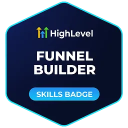 HighLevel Funnel Builder Badge